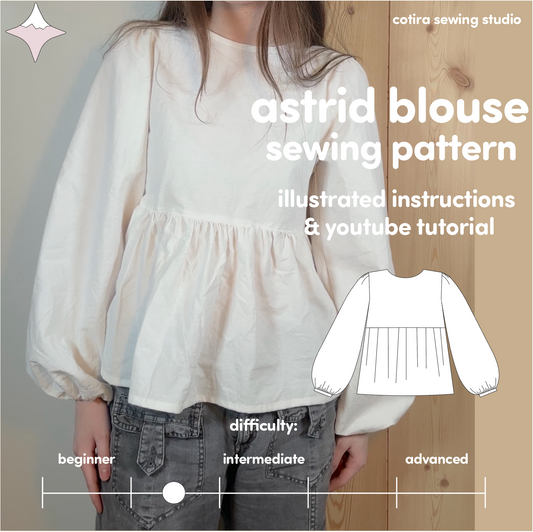 astrid blouse sewing pattern